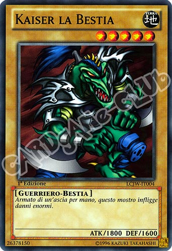 LCJW-IT004 Kaiser la Bestia comune 1a Edizione (IT) -NEAR MINT-