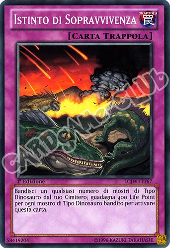 LCJW-IT167 Istinto di Sopravvivenza comune 1a Edizione (IT) -NEAR MINT-