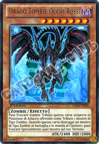 LCJW-IT206 Drago Zombie Occhi Rossi rara 1a Edizione (IT) -NEAR MINT-
