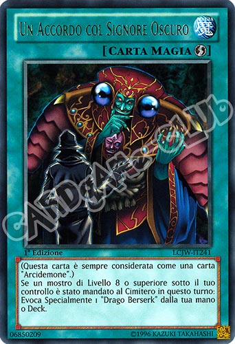 LCJW-IT241 Un Accordo con il Signore Oscuro rara 1a Edizione (IT) -NEAR MINT-