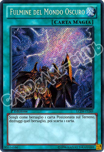 LCJW-IT249 Fulmine del Mondo Oscuro rara segreta 1a Edizione (IT) -NEAR MINT-