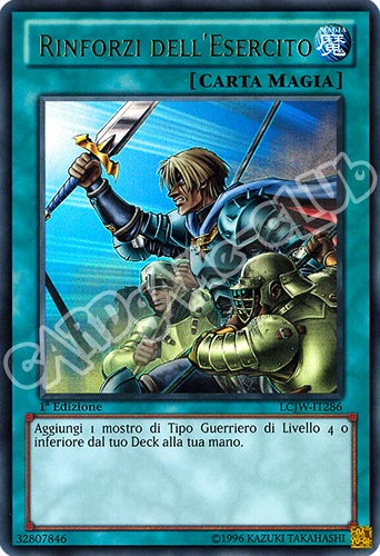 LCJW-IT286 Rinforzi dell'Esercito ultra rara 1a Edizione (IT) -NEAR MINT-