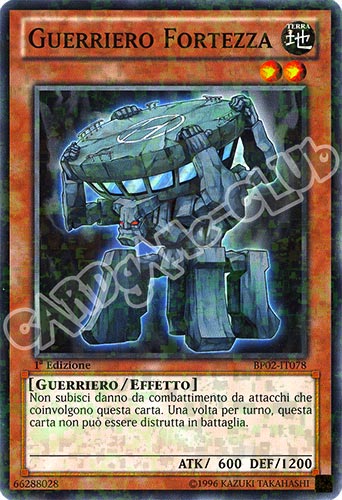 BP02-IT078 Guerriero Fortezza comune mosaico 1a Edizione (IT) -NEAR MINT-