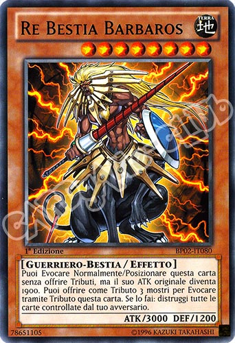 BP02-IT080 Re Bestia Barbaros rara 1a Edizione (IT) -NEAR MINT-