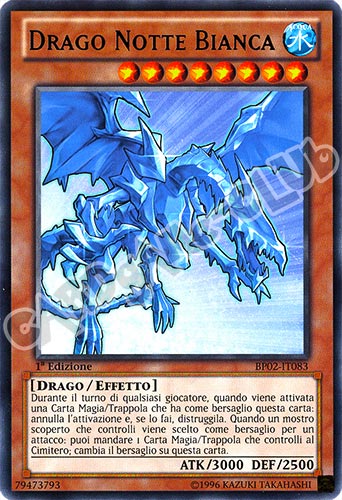 BP02-IT083 Drago Notte Bianca rara 1a Edizione (IT) -NEAR MINT-