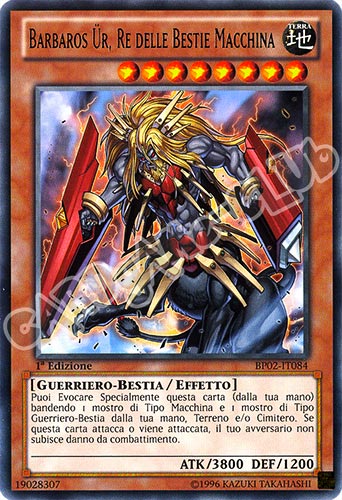 BP02-IT084 Barbaros Ur, Re delle Bestie Macchina rara 1a Edizione (IT) -NEAR MINT-