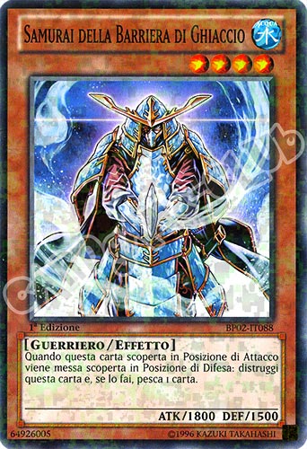BP02-IT088 Samurai della Barriera di Ghiaccio comune mosaico 1a Edizione (IT) -NEAR MINT-