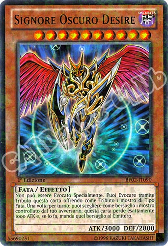 BP02-IT090 Signore Oscuro Desire rara mosaico 1a Edizione (IT) -NEAR MINT-