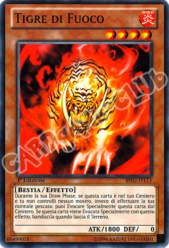 BP02-IT113 Tigre di Fuoco comune 1a Edizione (IT) -NEAR MINT-