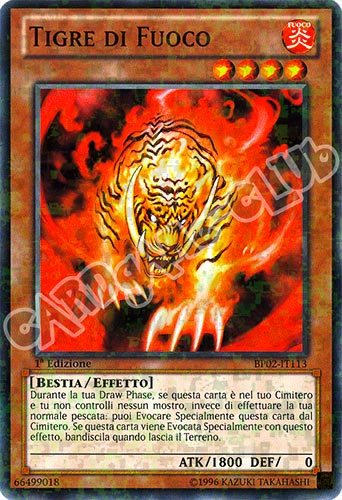 BP02-IT113 Tigre di Fuoco comune mosaico 1a Edizione (IT) -NEAR MINT-