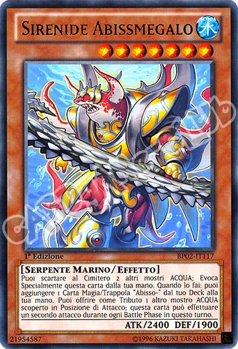 BP02-IT117 Sirenide Abissmegalo rara 1a Edizione (IT) -NEAR MINT-