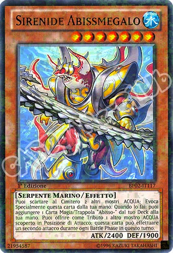 BP02-IT117 Sirenide Abissmegalo rara mosaico 1a Edizione (IT) -NEAR MINT-