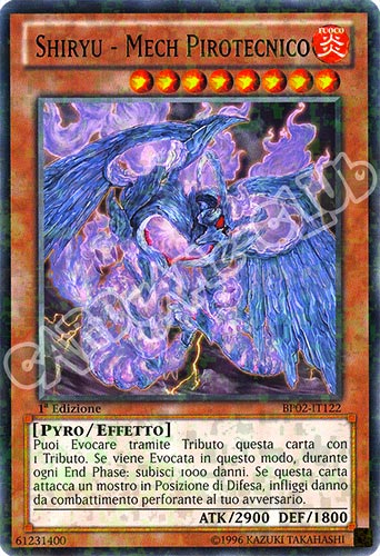 BP02-IT122 Shiryu-Mech Pirotecnico rara mosaico 1a Edizione (IT) -NEAR MINT-