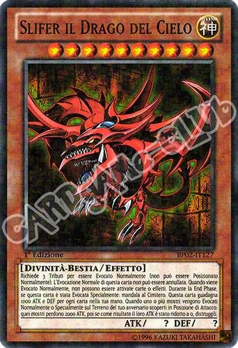 BP02-IT127 Slifer il Drago del Cielo rara mosaico 1a Edizione (IT) -NEAR MINT-