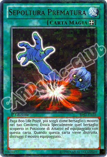 BP02-IT135 Sepoltura Prematura rara mosaico 1a Edizione (IT) -NEAR MINT-