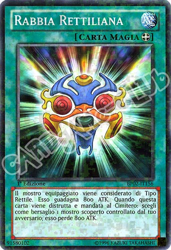 BP02-IT156 Rabbia Rettiliana comune mosaico 1a Edizione (IT) -NEAR MINT-
