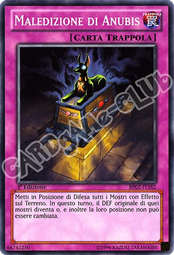 BP02-IT182 Maledizione di Anubis comune 1a Edizione (IT)  -PLAYED-