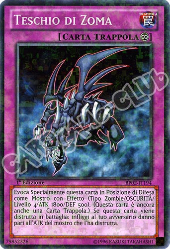 BP02-IT194 Teschio di Zoma comune mosaico 1a Edizione (IT) -NEAR MINT-