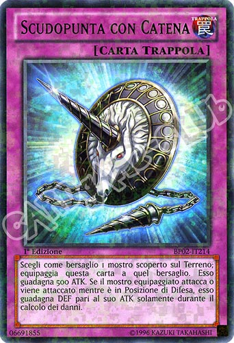 BP02-IT214 Scudopunta con Catena rara mosaico 1a Edizione (IT) -NEAR MINT-