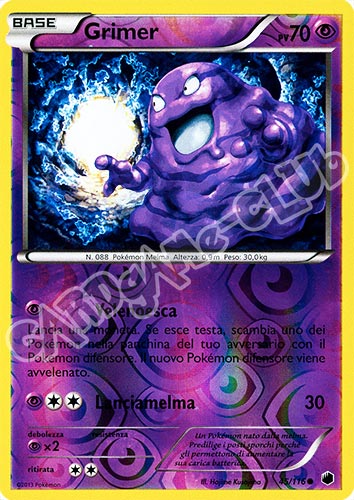 045 / 116 Grimer comune foil reverse (IT) -NEAR MINT-