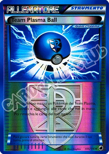 105 / 116 Team Plasma Ball non comune foil reverse (IT) -NEAR MINT-