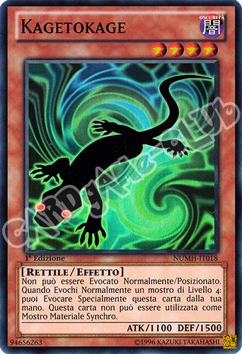 NUMH-IT018 Kagetokage super rara 1a Edizione (IT) -NEAR MINT-