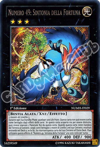NUMH-IT029 Numero 49: Sintonia della Fortuna rara segreta 1a Edizione (IT) -NEAR MINT-