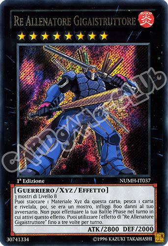 NUMH-IT037 Re Allenatore Gigaistruttore rara segreta 1a Edizione (IT) -NEAR MINT-