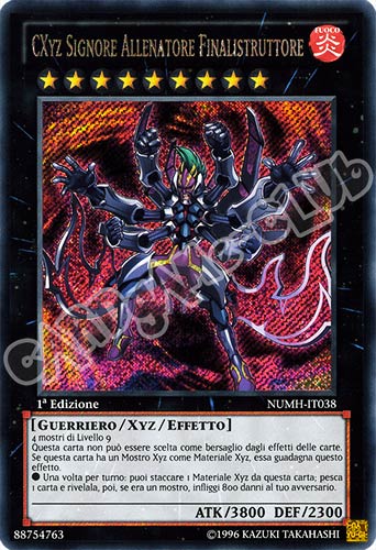 NUMH-IT038 CXyz Signore Allenatore Finalistruttore rara segreta 1a Edizione (IT)  -GOOD-