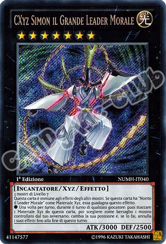 NUMH-IT040 CXyz Simon il Grande Leader Morale rara segreta 1a Edizione (IT) -NEAR MINT-