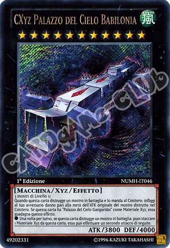 NUMH-IT046 CXyz Palazzo del Cielo Babilonia rara segreta 1a Edizione (IT) -NEAR MINT-