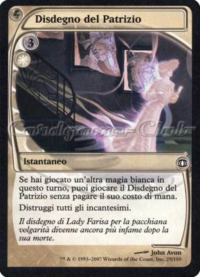 029 / 180 Disdegno del Patrizio comune (IT) -NEAR MINT-