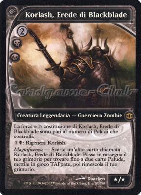 087 / 180 Korlash, Erede di Blackblade rara (IT) -NEAR MINT-