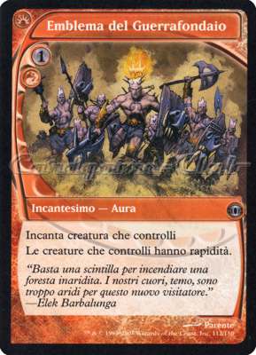 112 / 180 Emblema del Guerrafondaio non comune (IT) -NEAR MINT-