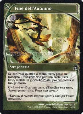 144 / 180 Fine dell'Autunno comune (IT) -NEAR MINT-