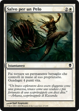 027 / 249 Salvo per un Pelo comune (IT) -NEAR MINT-