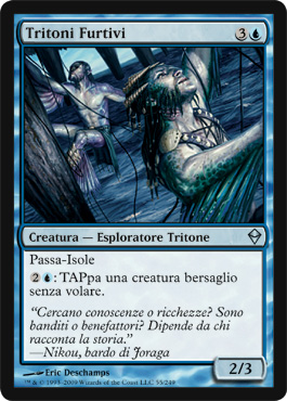 055 / 249 Tritoni Furtivi non comune (IT) -NEAR MINT-