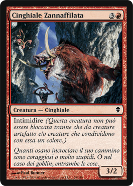 118 / 249 Cinghiale Zannaffilata comune (IT) -NEAR MINT-