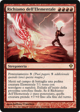 123 / 249 Richiamo dell'Elementale rara (IT) -NEAR MINT-