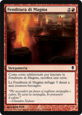 136 / 249 Fenditura di Magma comune (IT) -NEAR MINT-