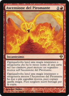 143 / 249 Ascensione del Piromante rara (IT) -NEAR MINT-
