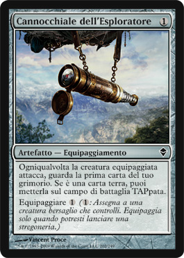 202 / 249 Cannocchiale dell'Esploratore comune (IT) -NEAR MINT-