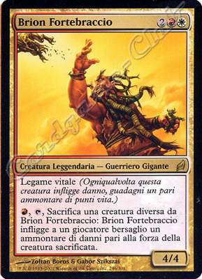 246 / 301 Brion Fortebraccio rara (IT) -NEAR MINT-