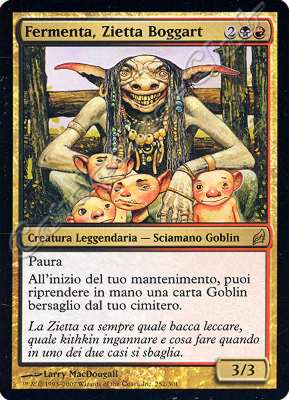 252 / 301 Fermenta, Zietta Boggart rara (IT) -NEAR MINT-