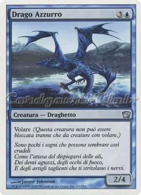 063 / 350 Drago Azzurro non comune (IT) -NEAR MINT-