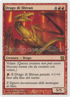 219 / 350 Drago di Shivan rara (IT) -NEAR MINT-