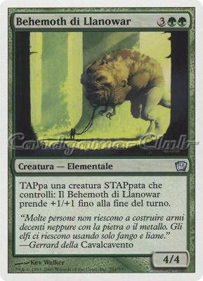 252 / 350 Behemoth di Llanowar non comune (IT) -NEAR MINT-