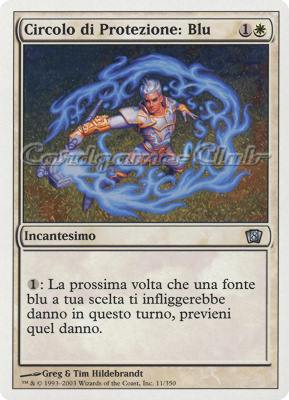 011 / 350 Circolo di Protezione: Blu non comune (IT) -NEAR MINT-