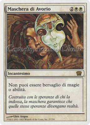 027 / 350 Maschera di Avorio rara (IT) -NEAR MINT-