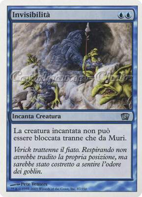087 / 350 Invisibilita' non comune (IT) -NEAR MINT-